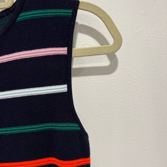 Vince Camuto Horizontal Stripe Sleeveless A-Line Dress - Picture 3 of 6